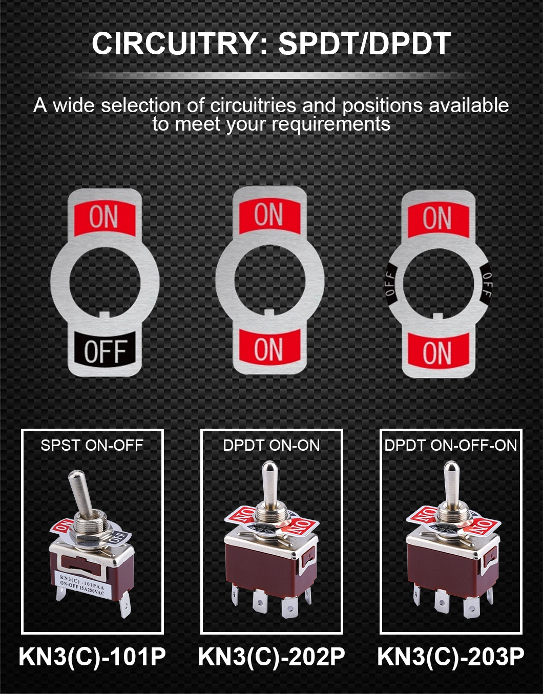 3A 1.5A 250VAC 125VAC on on Latching Mini 5mm 3 Pin Bent Terminal Toggle Switch