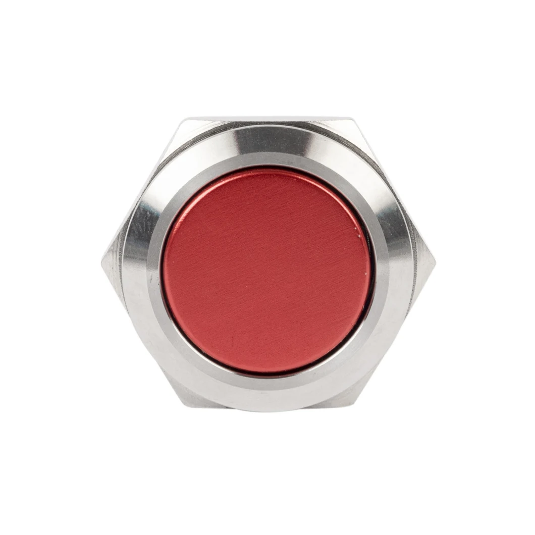 Qiannian Custom-Made Model 22mm Red Button Momentary Stainless Steel 6pin Push Button Switch