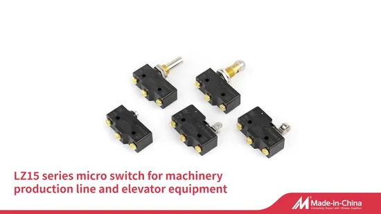 Lema 짧은 힌지 금속 롤러 레버, CE 승인, Lz15-Gw22m-B 마이크로 스위치