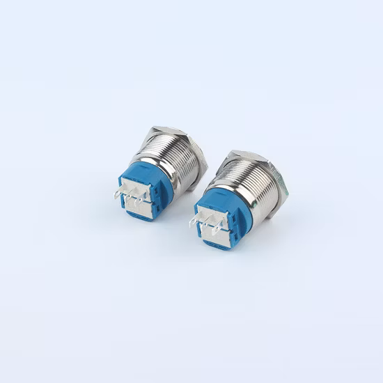 플랫 버튼이 있는 방수 22mm 금속 푸시버튼 스위치