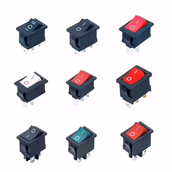 Kcd3-101 3핀 3 위치 온-오프-온 로커 스위치 T105