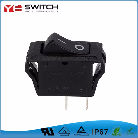 IP67 방수 내장 스위치, UL 인증 전기 로커 스위치, LED 조명 전기 스위치, 자동차 부품용 25A 250V AC 마이크로 로커 스위치
